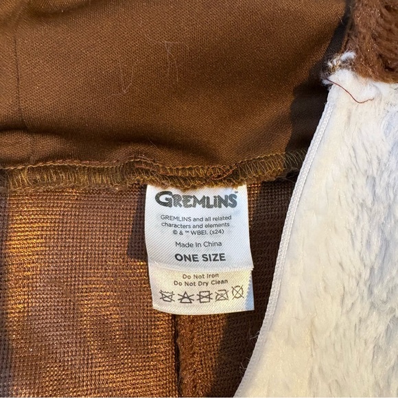 Brown Furry Gizmo Gremlin Costume with Ears One Size - Picture 4 of 8